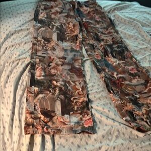 Artistic Print Pants